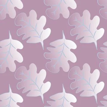 Seamless pattern on a square background - oak leaves - abstraction, surreal.  스톡 일러스트