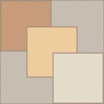 Seamless pattern on a square background - patchwork quilt. Design element. Stock Illustration