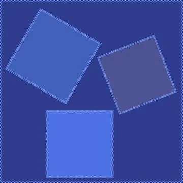 Seamless pattern on a square background - patchwork quilt. Design element. Stock Illustration