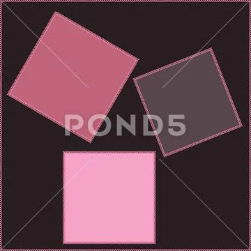 Seamless pattern on a square background - patchwork quilt. Design element. 스톡 일러스트