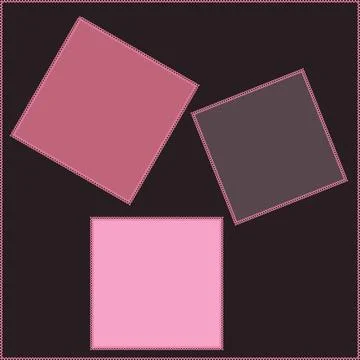 Seamless pattern on a square background - patchwork quilt. Design element. Stock Illustration