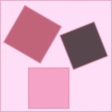 Seamless pattern on a square background - patchwork quilt. Design element. イラスト素材