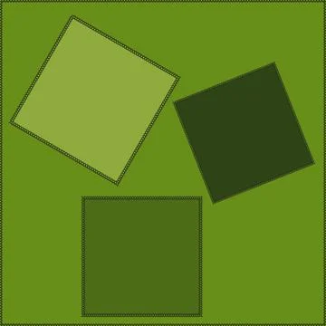 Seamless pattern on a square background - patchwork quilt. Design element. Stockillustratie