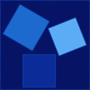 Seamless pattern on a square background - patchwork quilt. Design element. Stock Illustration