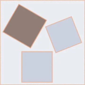 Seamless pattern on a square background - patchwork quilt. Design element. Stockillustratie