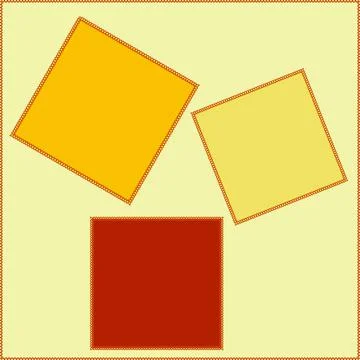 Seamless pattern on a square background - patchwork quilt. Design element. Stockillustratie