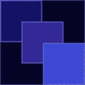 Seamless pattern on a square background - patchwork quilt. Design element. 스톡 일러스트