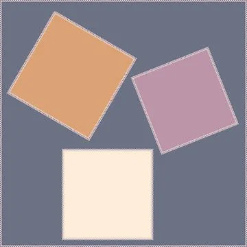 Seamless pattern on a square background - patchwork quilt. Design element. Stockillustratie