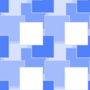 Seamless pattern on a square background - patchwork quilt. Design element. Stock Illustration