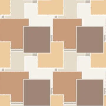 Seamless pattern on a square background - patchwork quilt. Design element. Stockillustratie