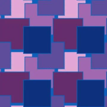 Seamless pattern on a square background - patchwork quilt. Design element. Illustrazione stock