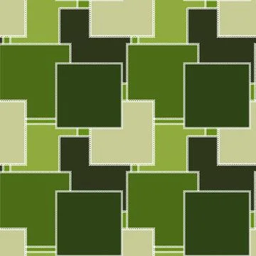 Seamless pattern on a square background - patchwork quilt. Design element. Stockillustratie