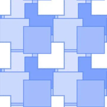 Seamless pattern on a square background - patchwork quilt. Design element. Stockillustratie