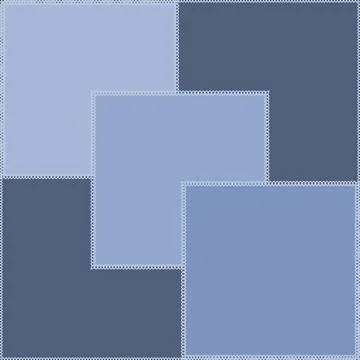 Seamless pattern on a square background - patchwork quilt. Design element. Stock Illustration