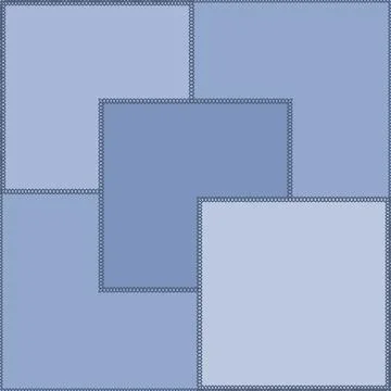 Seamless pattern on a square background - patchwork quilt. Design element. 스톡 일러스트