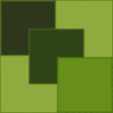 Seamless pattern on a square background - patchwork quilt. Design element. Stock Illustration