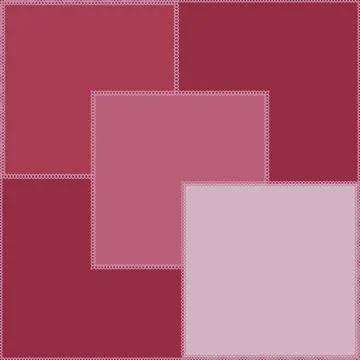 Seamless pattern on a square background - patchwork quilt. Design element. 库存插图