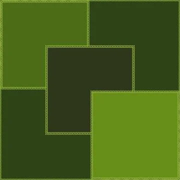 Seamless pattern on a square background - patchwork quilt. Design element. 库存插图