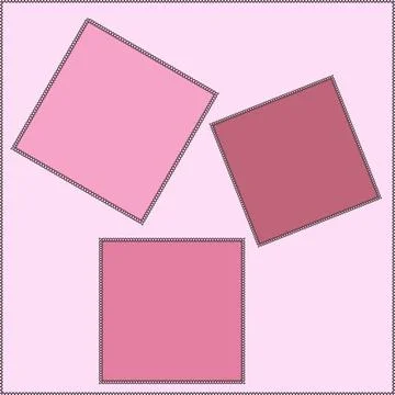 Seamless pattern on a square background - patchwork quilt. Design element. Stock Illustration