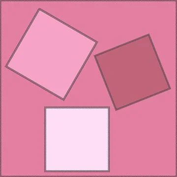 Seamless pattern on a square background - patchwork quilt. Design element. Stockillustratie