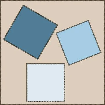 Seamless pattern on a square background - patchwork quilt. Design element. Stockillustratie