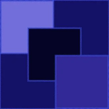 Seamless pattern on a square background - patchwork quilt. Design element. 스톡 일러스트