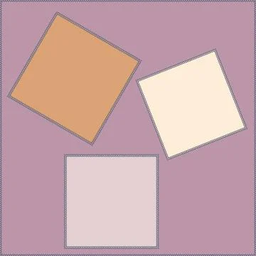 Seamless pattern on a square background - patchwork quilt. Design element. Stock Illustration