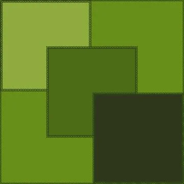 Seamless pattern on a square background - patchwork quilt. Design element. 库存插图