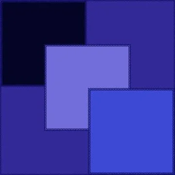 Seamless pattern on a square background - patchwork quilt. Design element. Stockillustratie