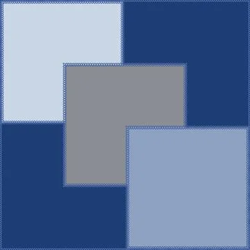 Seamless pattern on a square background - patchwork quilt. Design element. 库存插图