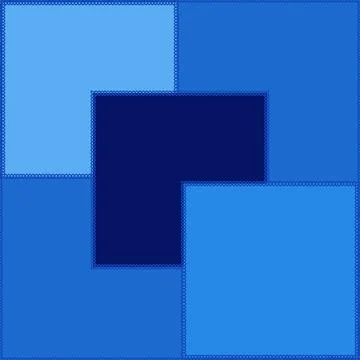 Seamless pattern on a square background - patchwork quilt. Design element. Stock Illustration