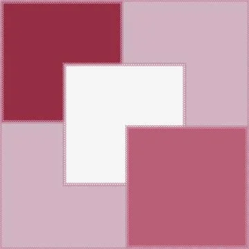 Seamless pattern on a square background - patchwork quilt. Design element. Stockillustratie