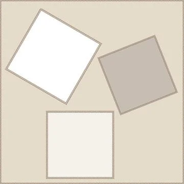 Seamless pattern on a square background - patchwork quilt. Design element. Stockillustratie