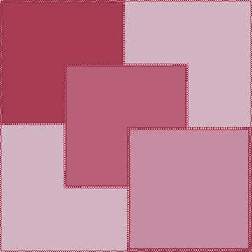 Seamless pattern on a square background - patchwork quilt. Design element. Stockillustratie