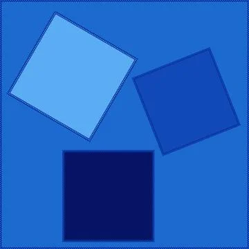 Seamless pattern on a square background - patchwork quilt. Design element. Stock Illustration