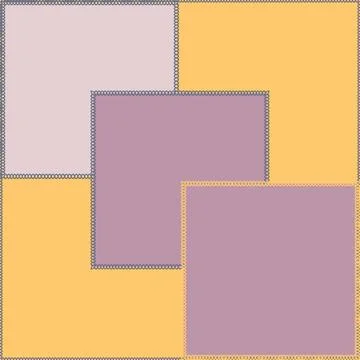 Seamless pattern on a square background - patchwork quilt. Design element. Stock Illustration