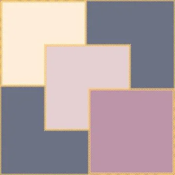 Seamless pattern on a square background - patchwork quilt. Design element. Stock Illustration