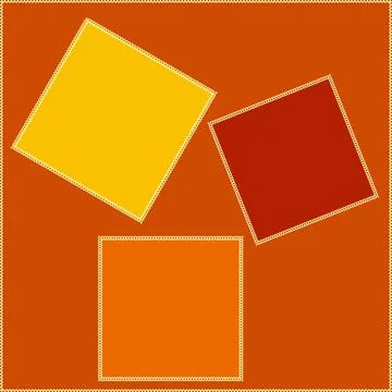 Seamless pattern on a square background - patchwork quilt. Design element. Stock Illustration