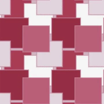 Seamless pattern on a square background - patchwork quilt. Design element. Stockillustratie