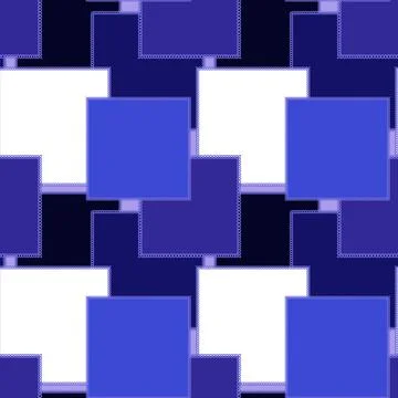 Seamless pattern on a square background - patchwork quilt. Design element. Stock Illustration