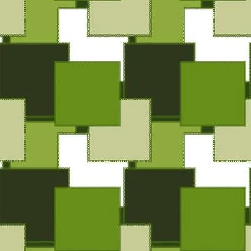 Seamless pattern on a square background - patchwork quilt. Design element. Illustrazione stock