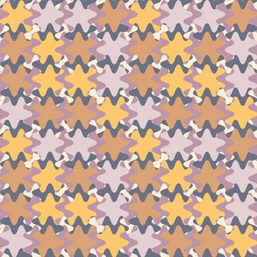 A seamless pattern on a square background is a patchwork mat made of differen イラスト素材