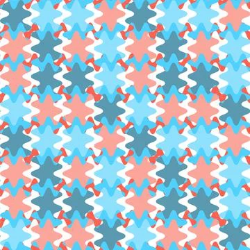 A seamless pattern on a square background is a patchwork mat made of differen イラスト素材