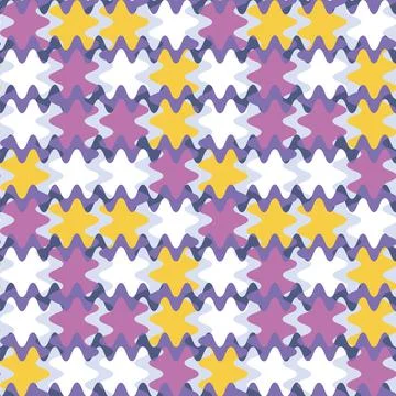 A seamless pattern on a square background is a patchwork mat made of differen イラスト素材