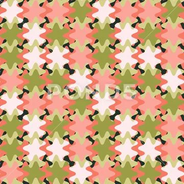 A seamless pattern on a square background is a patchwork mat made of differen Stockillustratie