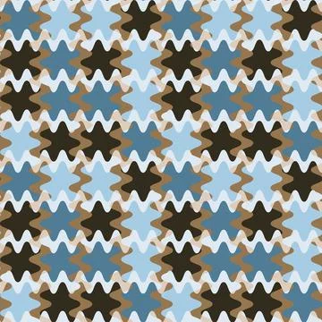 A seamless pattern on a square background is a patchwork mat made of differen Stock Illustration