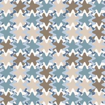A seamless pattern on a square background is a patchwork mat made of differen Illustrazione stock