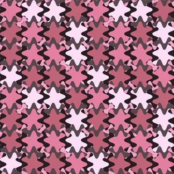 A seamless pattern on a square background is a patchwork mat made of differen Stock Illustration