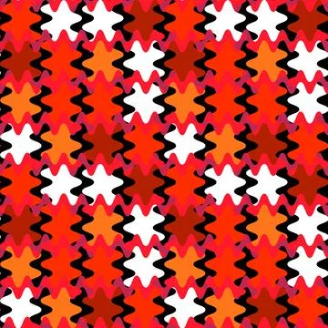 A seamless pattern on a square background is a patchwork mat made of differen Illustration