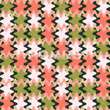 A seamless pattern on a square background is a patchwork mat made of differen Stockillustratie
